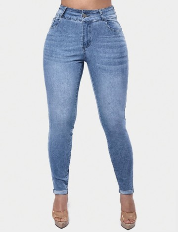 
						Blugi SHEIN, albastru