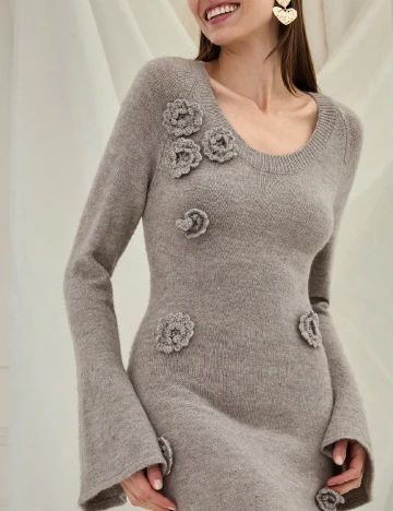 Rochie lunga SHEIN, gri