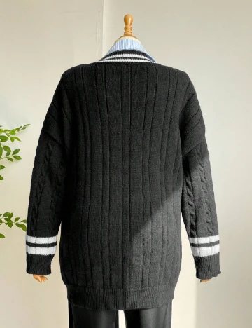 Pulover SHEIN CURVE, negru