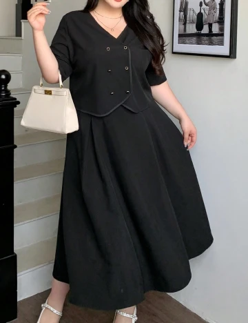 Compleu SHEIN CURVE, negru