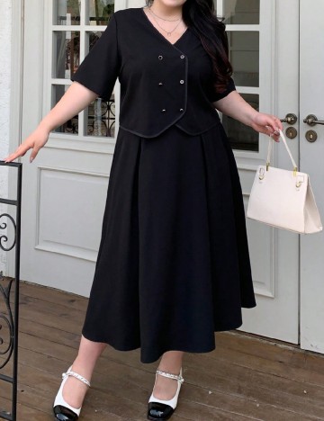 Compleu SHEIN CURVE, negru