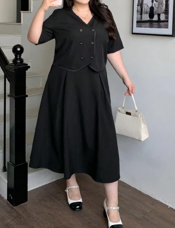 Compleu SHEIN CURVE, negru