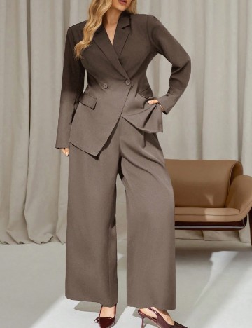 Compleu SHEIN CURVE, maro