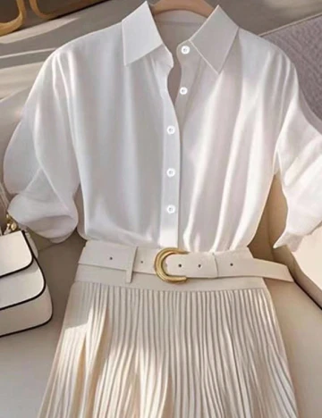 Compleu SHEIN, alb/crem