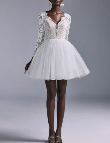 Rochie scurta SHEIN, alb