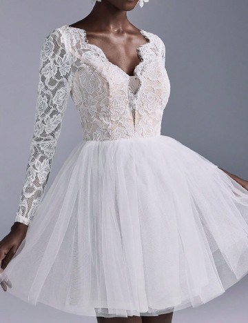 Rochie scurta SHEIN, alb