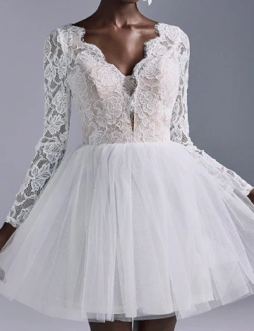 Rochie scurta SHEIN, alb