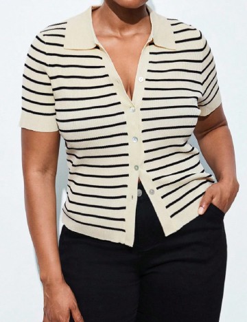 Bluza SHEIN CURVE, crem