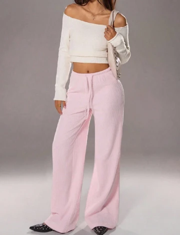 Pantaloni SHEIN, roz