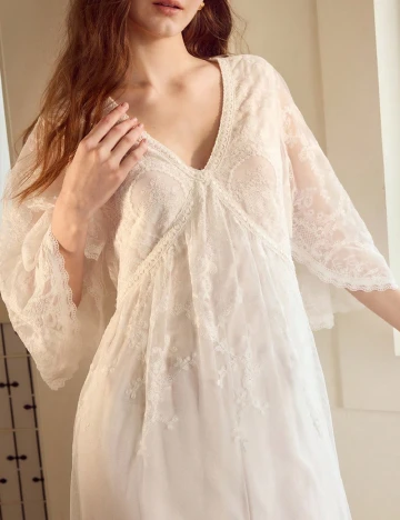 Rochie lunga MOTF, alb