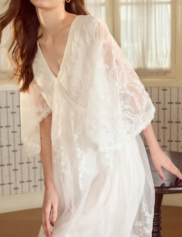 Rochie lunga MOTF, alb