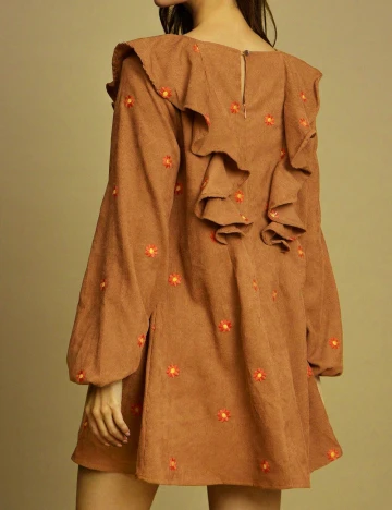 Rochie scurta SHEIN, maro