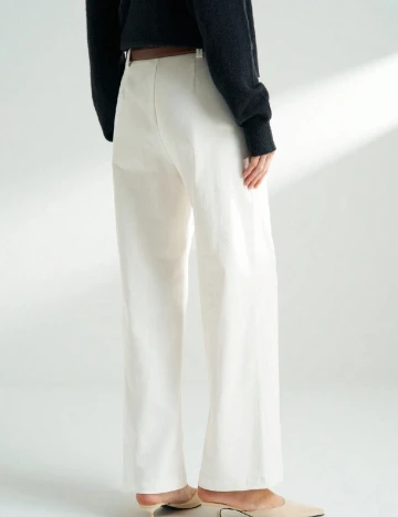 Pantaloni SHEIN, alb