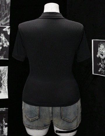 Tricou SHEIN CURVE, negru