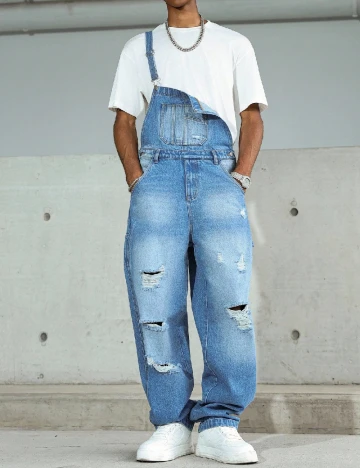 Salopeta SHEIN, albastru