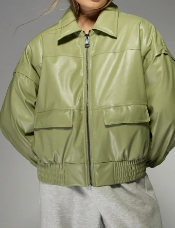 Geaca Missguided, verde