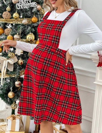 Rochie scurta SHEIN Maternity, rosu