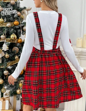 Rochie scurta SHEIN Maternity, rosu