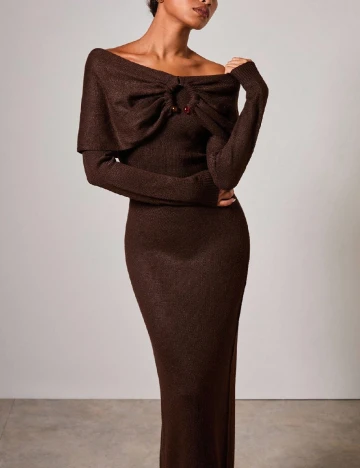 Rochie lunga SHEIN, maro