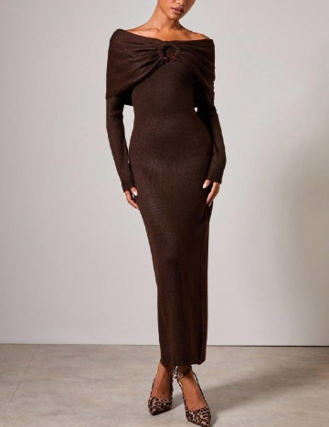 Rochie lunga SHEIN, maro