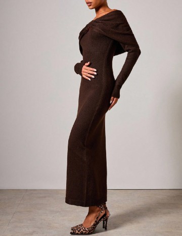 Rochie lunga SHEIN, maro