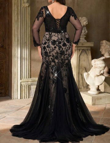 Rochie lunga SHEIN CURVE, negru