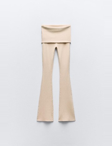 Pantaloni Zara, crem