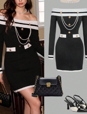 Rochie scurta SHEIN, negru