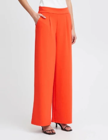 Pantaloni Ichi, portocaliu