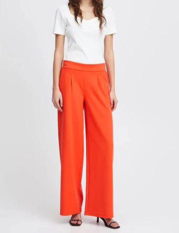 Pantaloni Ichi, portocaliu