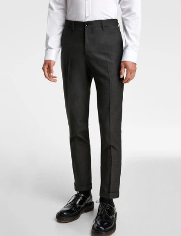 
						Pantaloni Zara, gri inchis