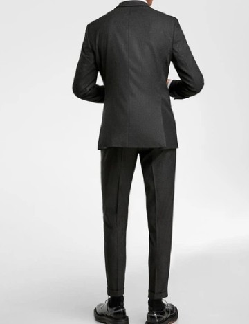 Pantaloni Zara, gri inchis