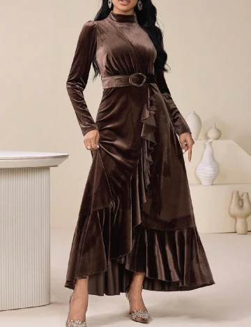 Rochie lunga SHEIN, maro