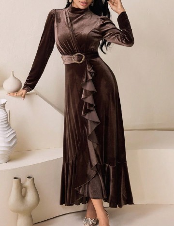 Rochie lunga SHEIN, maro