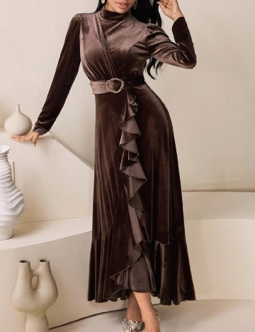 Rochie lunga SHEIN, maro