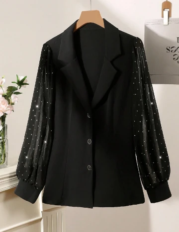 Sacou SHEIN CURVE, negru