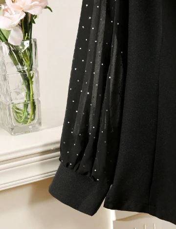 Sacou SHEIN CURVE, negru