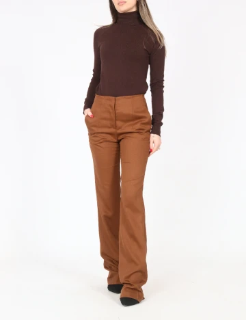 Pantaloni Zara, maro