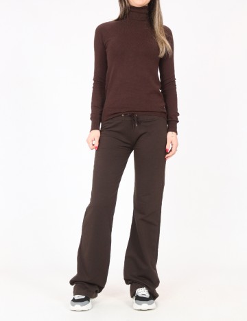 Pantaloni Zara, maro