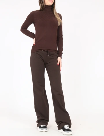 Pantaloni Zara, maro