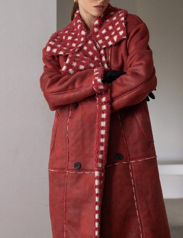 Palton Aveloria, rosu