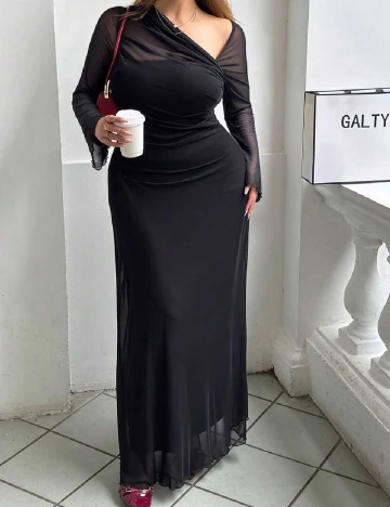 Rochie lunga SHEIN CURVE, negru