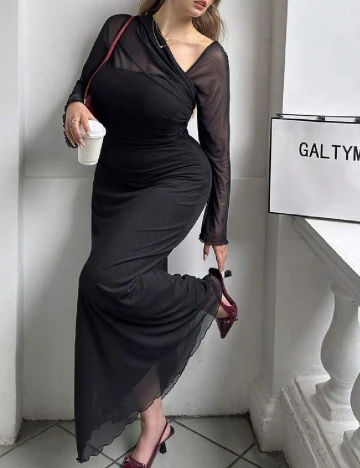 Rochie lunga SHEIN CURVE, negru