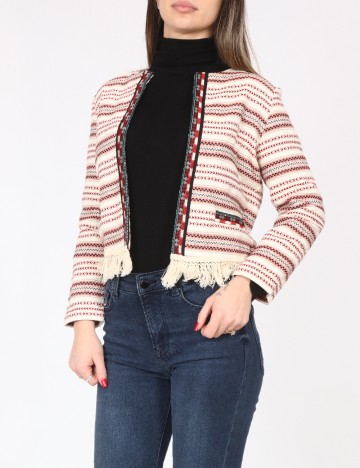 Blazer Bershka, crem