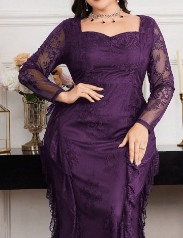 Rochie lunga SHEIN CURVE, mov