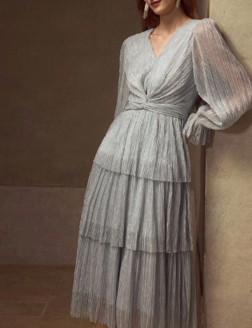 Rochie medie MOTF, gri