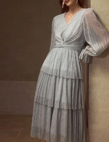 Rochie medie MOTF, gri