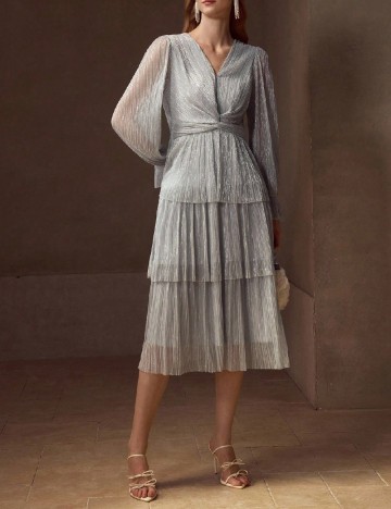 Rochie medie MOTF, gri