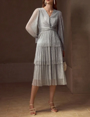 Rochie medie MOTF, gri