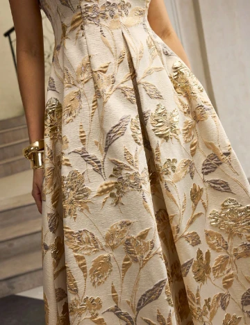 Rochie medie Zeylah, crem